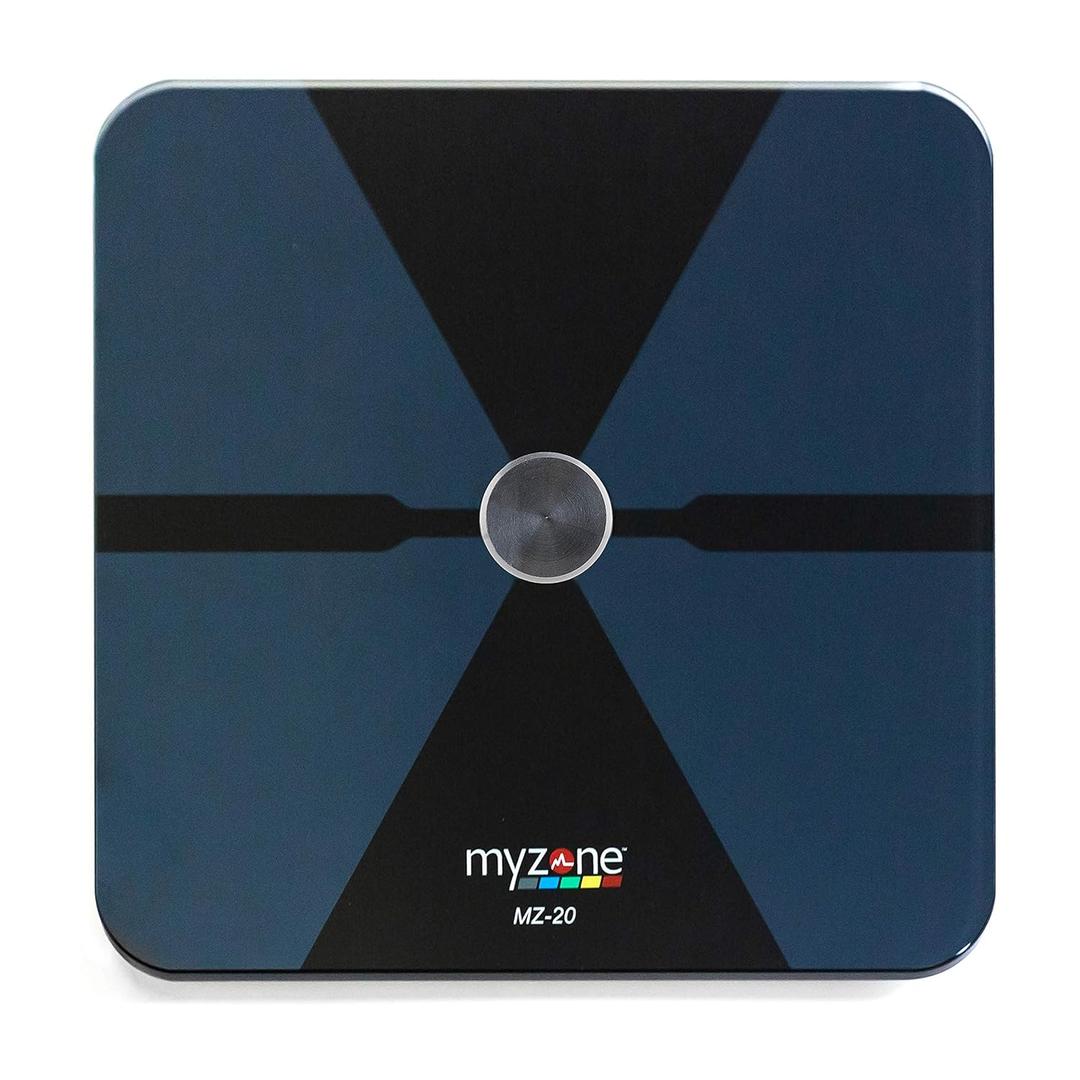 MYZONE MZ-20 Bluetooth Home Digital Bathroom Scales (Black) - High Precision Body Fat and Muscle Mass Measurement
