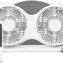 Craig Dual Window Fan with Reversible Airflow - Perfect Window Fans for Home Bedroom, Exhaust & Intake Options, Remote Controlled