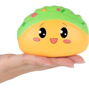 Anboor Squishies Taco Slow Rising Squishys Toy for Kids Soft Mexico Tacos Scented Stress Relief Realistic Food Cute Squeeze Squish Toy