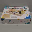 Montessori Toddler Toys - Baby Wooden Busy Board - Sensory Toys with Light Switch - Travel Toys for Educational Toddler Activities for Toddlers 1 2 3 4+ Year Old