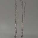 Silver Rhinestone Head Chain, Pendant Headpiece for Wedding, Bachelorette Party, Bridal Shower, Set of 2 Pack