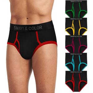 5Mayi Mens Briefs Underwear Cotton Brief Underwear for Men Pack (Medium)