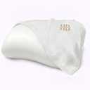 HighBeds Ice Silk Pillowcase, Super Soft and Cooling Polyester Spandex Pillow Covers 2 Pack with Zipperless Design, Ideal for Women and Men(White Pillowcase)