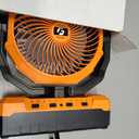 FRIZCOL 3-in-1 Camping Fan - Portable Fans Rechargeable - 24000mAh Battery Powered Fan with Light & Remote for Indoor, Outdoor, Tent, Travel, Fishing, Jobsite, Gifts for Men Dad Him - Orange