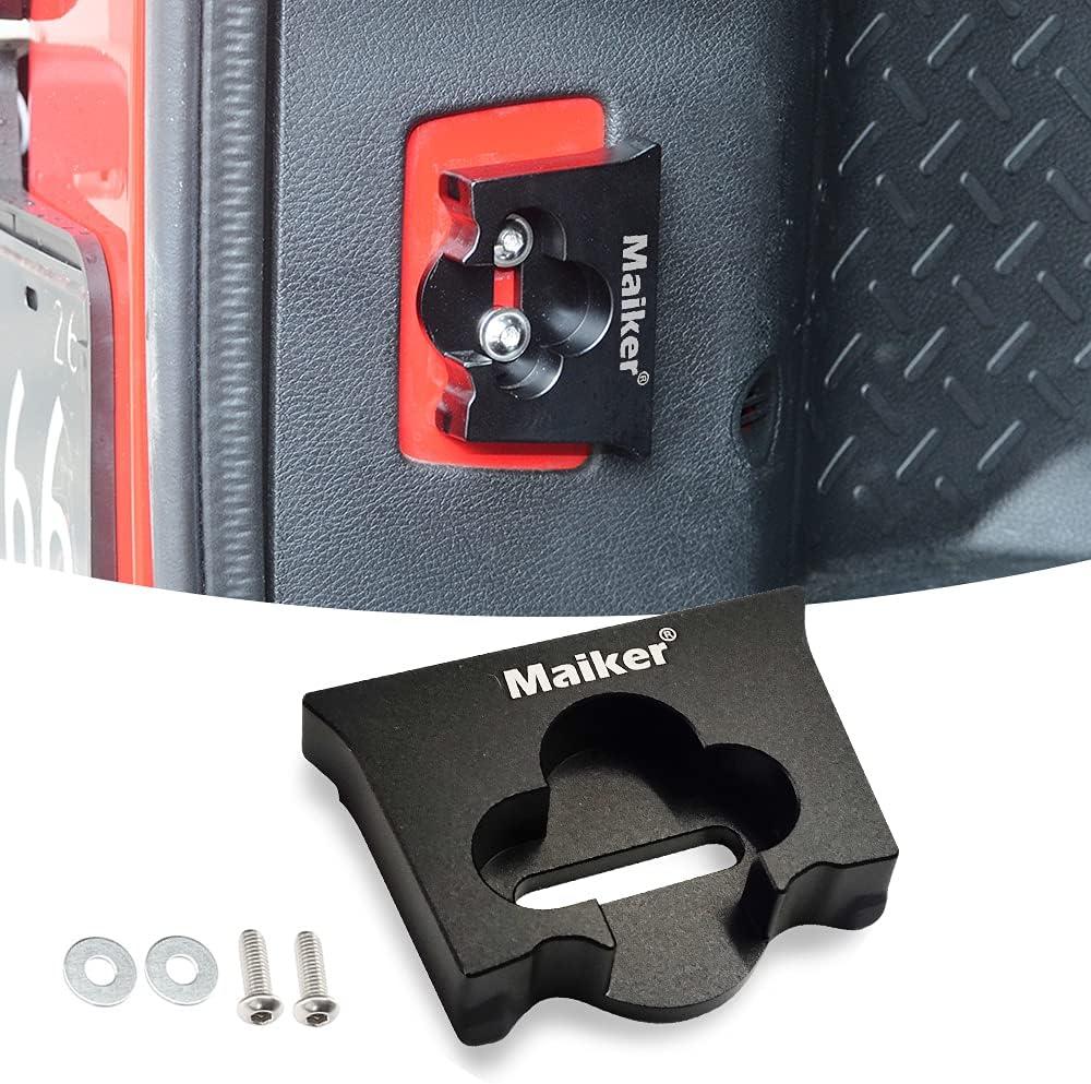 MAIKER Aluminum Tailgate Stopper Limiter Anti-Abnormal Noise Reduces Tailgate Sinking Compatible with 2007-2017 Jeep Wrangler JK