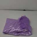 Albassa Purple Tulle Table Skirt for Rectangle or Round Tables 9ft Tutu Table Skirt with LED Light Baby Shower Tablecloth for Birthday Party Cake Dessert Table Decorations (Purple, L9(ft)*H 30in)