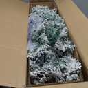 4.5-ft Pencil Flocked Silver Artificial Christmas Tree