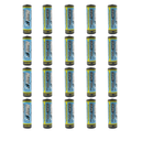 (20-Pack) HyperPS 3.2V LiFePo4 14430 (14 x 43mm) 400mAh Rechargeable Battery for Solar Panel Light, Tooth Brush, Shaver, Flashlight