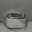 MELLERHOME Retro Toaster 2 Slice, 7 Browning Levels, 3 Functions (Reheat, Defrost, Cancel), Removable Crumb Tray, Under Base Cord Storage, White Toaster Kitchen Appliances