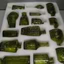 Glass Bud Vases Set of 32 - Green Assorted Small Mini Glass Vases for Flowers, Crystal Vintage Vase Set, Bulk Centerpieces for Table Dcor, Wedding, Home and Events (Green, 32 Pcs)