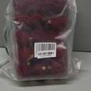 30ct 2.36" Flocked Christmas Ball Ornaments, Velvet Christmas Tree Balls, Flocked Shatterproof Xmas Ornaments, Fits for Party, Holiday and Home Decor, Burgundy