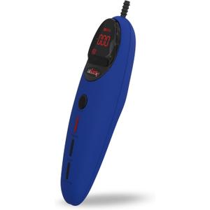 LeLuv Magna Pro LCD Smart Handheld Vacuum Pump Controller USB Rechargeable Programmable Smart Presets or Manual Modes - Smooth Blue Silicone