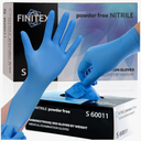 FINITEX Blue Disposable Nitrile Exam Gloves - 200 PCS/BOX 3.5mil Rubber Powder-Free Latex-Free Medical Cleaning Food Gloves Size Small
