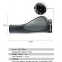 TOPCABIN Ergonomic Bike Grips - Widen Holding Rubber Grips with Aluminum LockGrips for Mountain & Road Bikes
