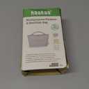 Haakaa On-The-Go Silicone Microwave Steam Sterilizer Bags for Travel, 40oz/1250ml Reusable Silicone Steaming Bags for Baby Bottles, Breast Pump, Accessories, Pacifiers, Teethers,Grey/1PC