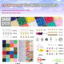 UXIMAIR 5000 Clay Beads for Bracelet Making Kits, 24 Colors Flat Clay Heishi Beads Jewelry Accessory, Strings for Jewelry Making Kit Bracelets Necklace