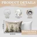 5 x Rustic Merry Christmas Tree Pillow Covers, Farmhouse Christmas Decor, Xmas Tree Forest Winter Holiday Lumbar Pillow Covers for Home Living Room Bedroom Sofa Couch,20x12 Inch,BB117 (27 Color)