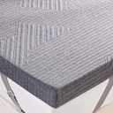 BDEUS 3 inch Firm to Extra Firm Memory Foam Mattress Topper Queen Size for Big Guys, Supportive Mattress Pad for Back Pain Relief, Firm Foam Bed Topper with Senior Grey Cover, CertiPUR-US Certified