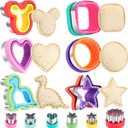12 Pcs Sandwich Cutter and Sealer Set, Bread Decruster Pancake Maker DIY Cookie Cutters Vegetable Cutter Shapes for Kids, Ideal for School Lunch Boxes and Bento Boxes Boys Girls