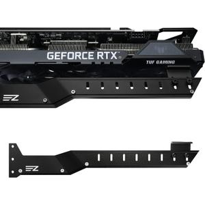 EZDIY-FAB GPU Holder Brace Graphics Card Support, Video Card Sag Holder/Holster Bracket Support RX6700, RTX3090 - 309EZ-Black