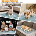 32"x48" 2 Pack Washable Pee Pads for Dogs, Rabbits & Hamsters - Reusable Puppy Pads Super Absorbent Waterproof Non-Slip Potty Pads for Crate, Couch, Car, Whelping & Playpen Liners