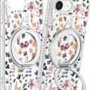 Loheckle for iPhone 17e/16e Case with Stand- Compatible with MagSafe Women Girls Cute Clear Girly Aesthetic Unique Design Soft TPU Magnetic Ring Phone Cover for Apple 17e/16e, Floral (Wild Flower)