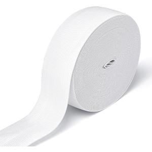 Elastic Band for Sewing, 1.5 Inch x 12 Yard High Elasticity Sewing Elastic Bands for Waistbands Pants Clothes and Crafts DIY, White
