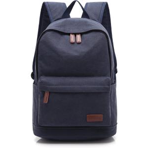 kayond Casual Style Lightweight canvas Laptop Bag/Durable Travel backpacks/Rucksack for Men&Women/Fashion Backpack Fits 15 inch Notebook (navy blue)