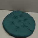 Dualoai Egg Shape Chair Pad Padded Seat Cushion Patio Chair Pad Hanging Chair Cushion for Bedroom, Green (16x16 inch)
