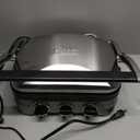 Cuisinart Griddler Indoor Grill, Panini Press, Sandwich Maker & More, 5-in-1 Grilling, Dishwasher-Safe Nonstick Cooking Plates, GR-4NNAS, Stainless Steel