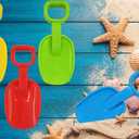 Beach Sand Shovel Day Play Set, 10.5" Inch Shovel, Birthday Treats for Boys and Girls (4-Pack)