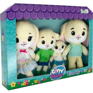 4 Piece Family Pack- Bunny Family- Super Soft Little Plush Characters, perfect for little hands- Kid-Friendly, Materials