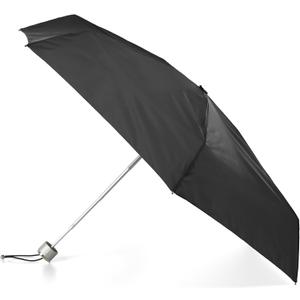 totes Compact Water-Resistant Travel Foldable Umbrella, One Size, Black
