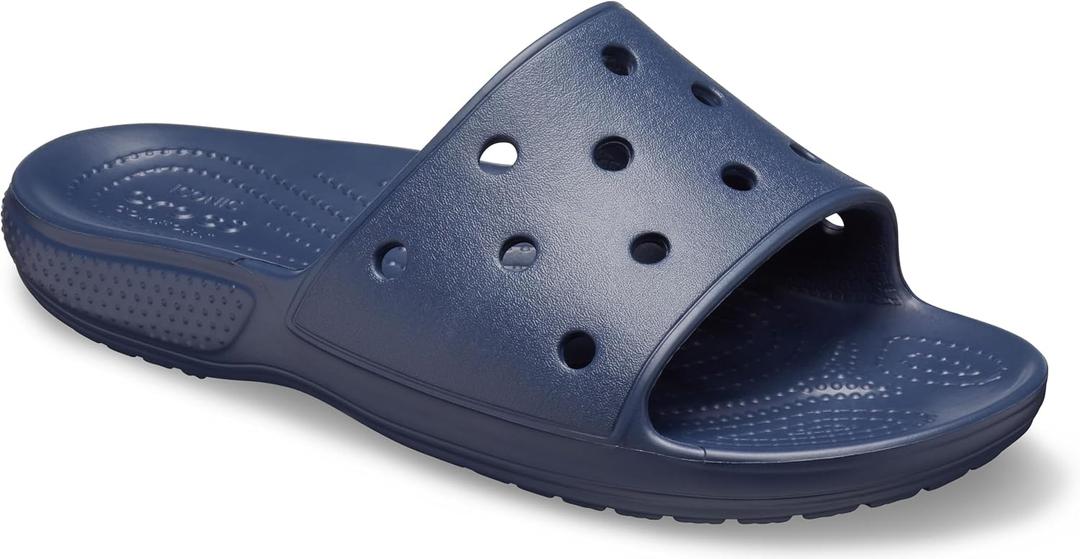 Crocs Women's Classic Tie-Dye Slides (Navy)