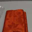 Romanstile Fall Jacquard Rectangle Tablecloth - Thanksgiving Waterproof Table Cloths Autumn Heavy Weight Fabric Table Covers for Dinner/Parties/Holiday - 60 x 84 Inch, Burnt Orange