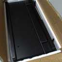 WOPITUES Floating Shelves with Black Metal Guardrail, Shelves for Wall Decor Set of 3, Wall Shelves for Bedroom, Bathroom, Kitchen, Living Room, Plants, Picture Frames, Art Black