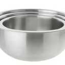 Good Cook 5 qt. Stainless Steel Silver Mixing Bowl Set 3 pc