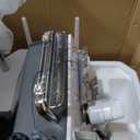 2026 Serger Overlock Machine with 3/4 Thread Capability, Metal Frame Serger Sewing Machine 1,250 Stitches/Minute, 12 Stitch Patterns, Re-thread Guide, Foot Controller for Home, LED Light, White