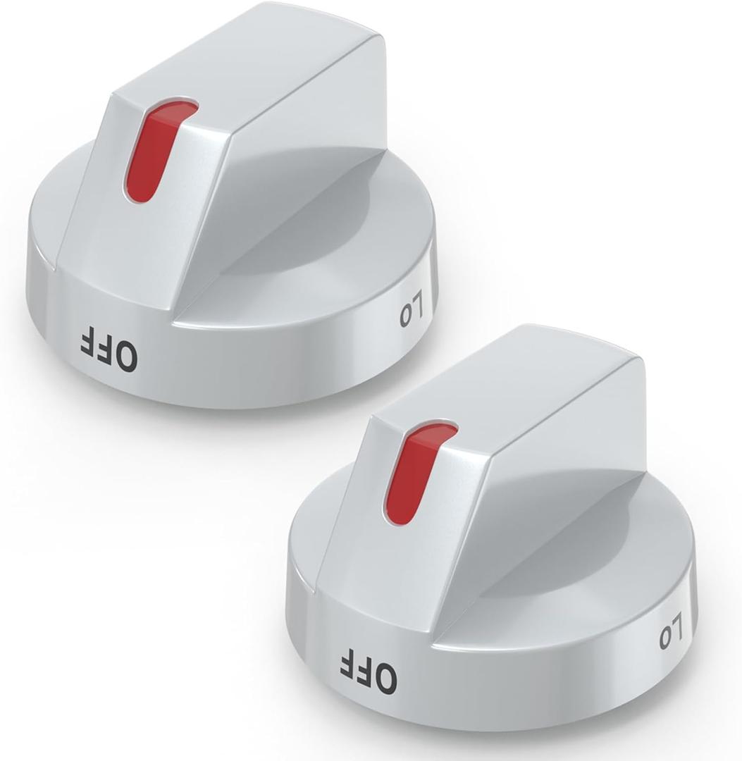 2PCS Gas Stove Knob DG94-04167 Replacement Compatible with Samsung Gas Stove Oven Knobs NX60A6111SS/AA NX60A6311SS/AA NX60A6511SS/AA NX60A6711SS/AA