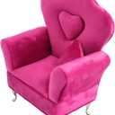 CONCISE 1/6 & 1/12 Scale Miniature Velvet Sofa w/Hidden Jewelry Box for Women 14+ Collectors Ring Earring Necklace Bracelet Trinket Storage - Pink Decor for Display & Dressing Tables