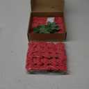 Artificial Flowers 50PCS Real Looking Coral Fake Roses with Stem for DIY Wedding Bouquets Centerpieces Party Baby Shower Home Decorations (Coral)