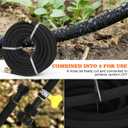 Soaker Hose 50 FT for Garden with 5/8" Diameter Irrigation Hose Save 70% of Water Solid Brass Interface Eminently Suitable for Lawn and Garden Bed Cover