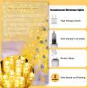 JMEXSUSS 100 LED String Lights Indoor Bedroom, 8 Modes Warm White Christmas Lights Plug in, 33ft Connectable Room Fairy Twinkle Light Outdoor for Mirror Room Home Garden Xmas Tree