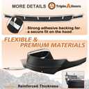 TripleAliners Hood Deflector Protector Compatible with 2020 2019 2018 2017 Honda Ridgeline Accessories Hood Protector TPE Bug Deflector Shield Replacement