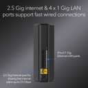NETGEAR Nighthawk Dual-Band WiFi 7 Router (RS90) – Router Only, BE3600 Wireless Speed (up to 3.6 Gbps) - Covers up to 2,000 sq. ft., 50 Devices – 2.5 Gig Internet Port - Free Expert Help