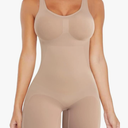 VVX Shorts Bodysuit for Women Tummy Control Shapewear Seamless Sexy Butt Lifting Workout Bodycon One Piece Short Jumpsuit Size L-XL