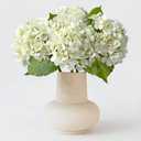 ZYTUYO 20 inches 4 Pcs Ivory White Real Touch Hydrangea Artificial Flowers Boho Lifelike Real Looking Latex Hydrangeas Flower with Long Stem for Home Decor Spring Table Centrepiece
