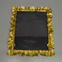 Cuspin Gold 8x10 Picture Frame, Vintage Ornate Picture Frames Leaf Textured Hand-Crafted Resin with Glass Front, Antique Photo Frame for Tabletop Display, Retro Design Home Decor