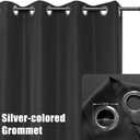 BONZER Outdoor Waterproof Curtains for Patio Privacy Grommet Light Filtering Outside Curtains for Gazebo, Porch, Pergola, Pavilion, 1 Panel, 54W x 84L inch, Charcoal
