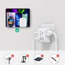 2 Pack European Travel Plug Adapter, International Power Plug Adapter with 3 Outlets 4 USB Charging Ports(2 USB C), Type C Plug Adapter Travel Essentials to Most Europe EU Spain Italy France Germany